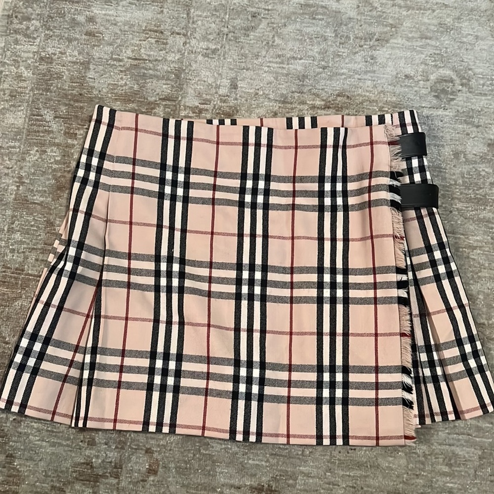 Burberry Plaid Skirt